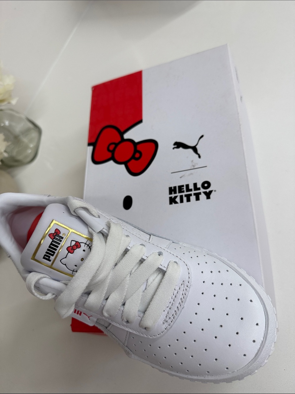 Puma White Hello Kitty Low-Top Sneaker